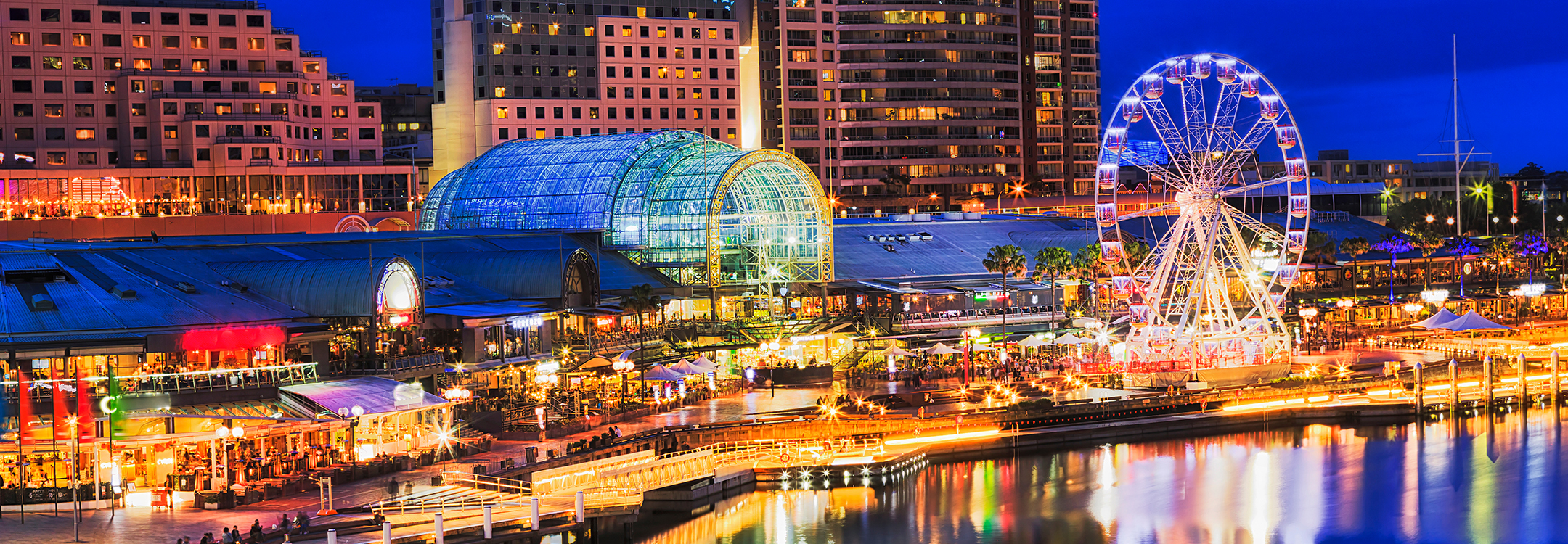 View of the Darling Harbour Ferris Wheel