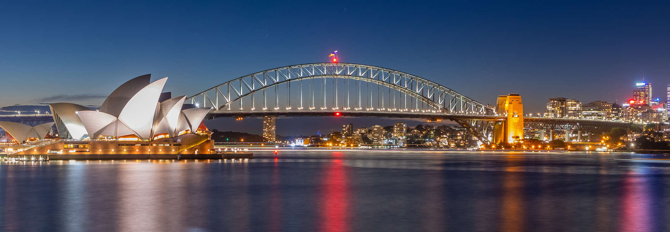 night view of Sydney Harbour