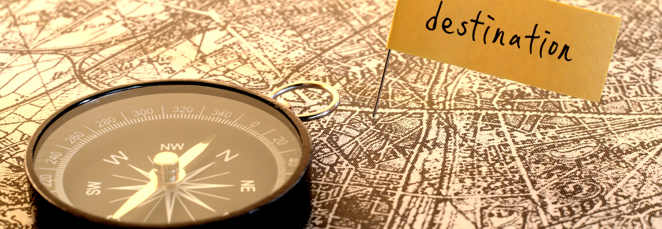 Choosing a destination on the map