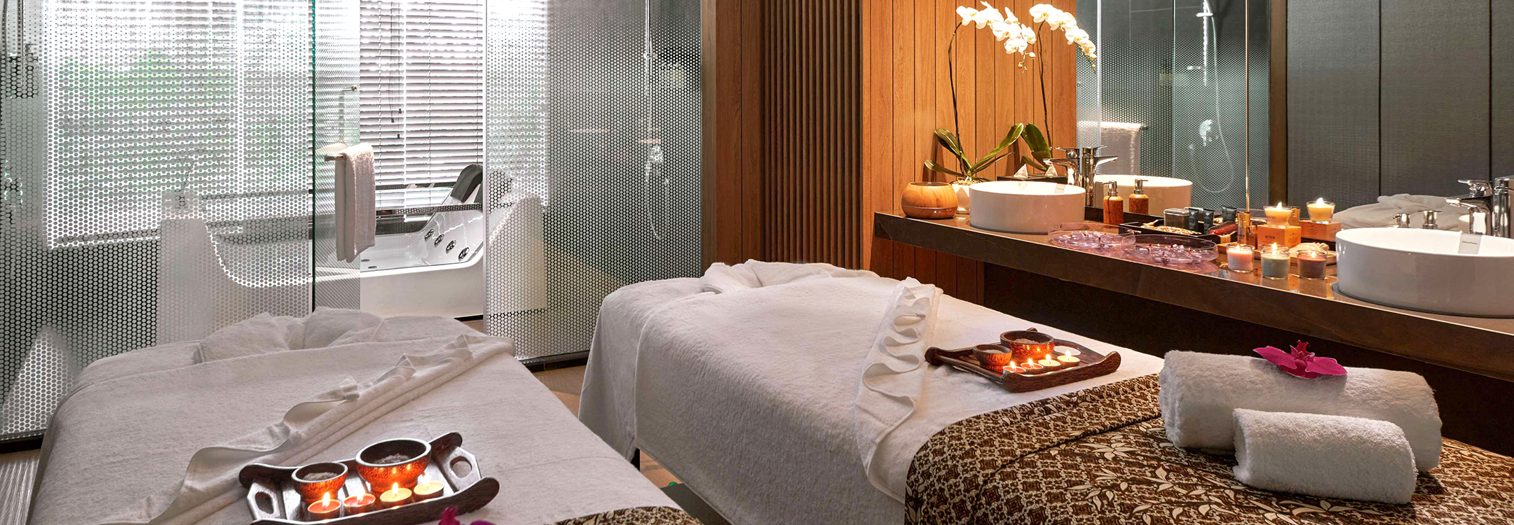  interior of spa treatment room