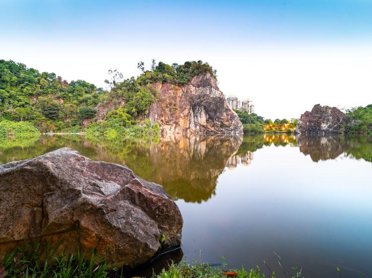 Little Guilin with clear skies