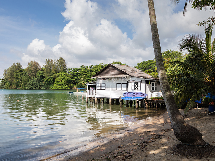 Wooden hut in Pulau Ubin