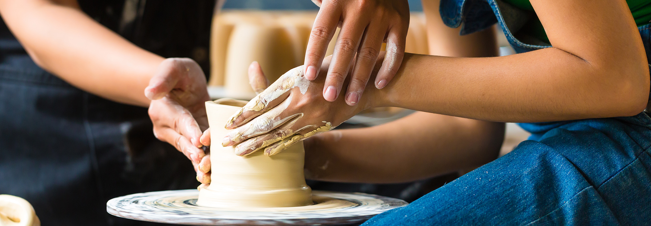 Creating a bowl on potters wheel