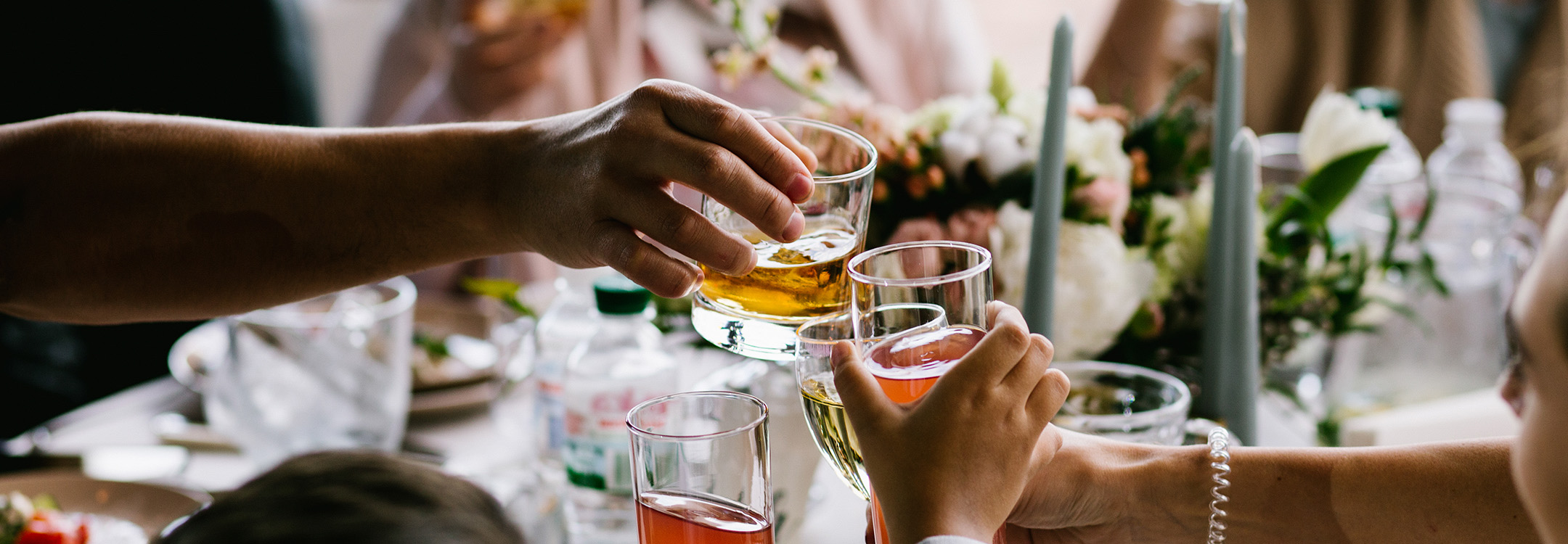 Celebration with drinks