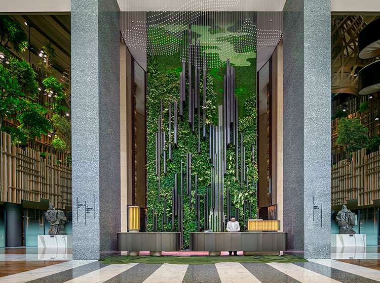 Concierge wall at PARKROYAL COLLECTION Pickering