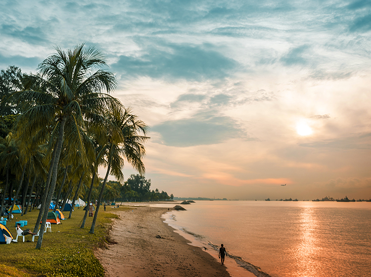 east coast park sunrise singapore