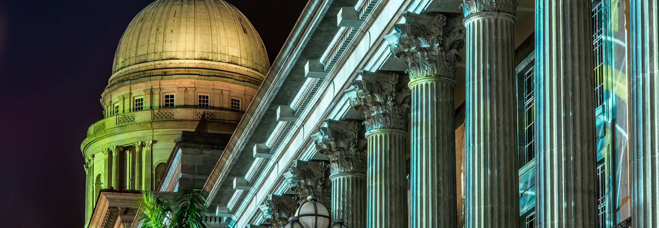 national gallery singapore night view