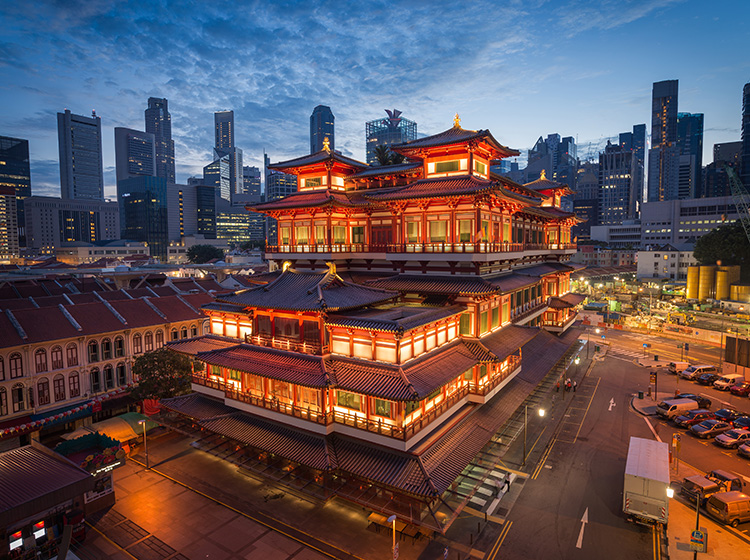 Buddha Tooth Relic Temple in Singapore