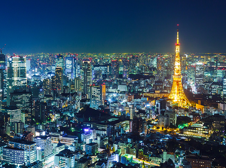 tokyo skyline night