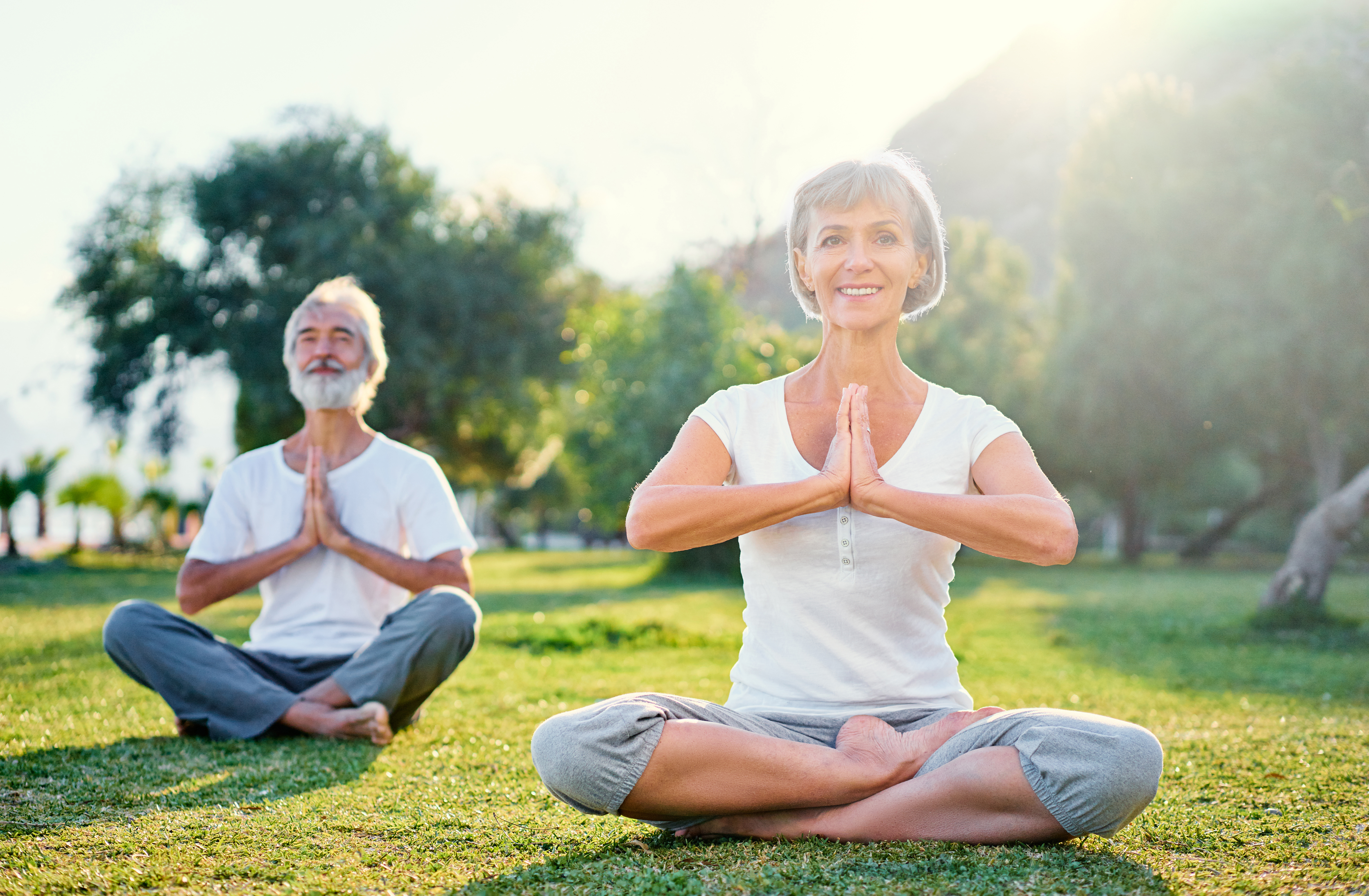yoga in park