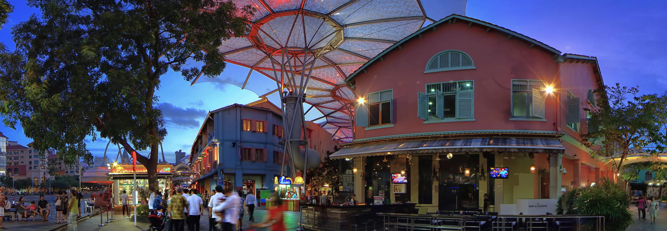 Clarke quay by night
