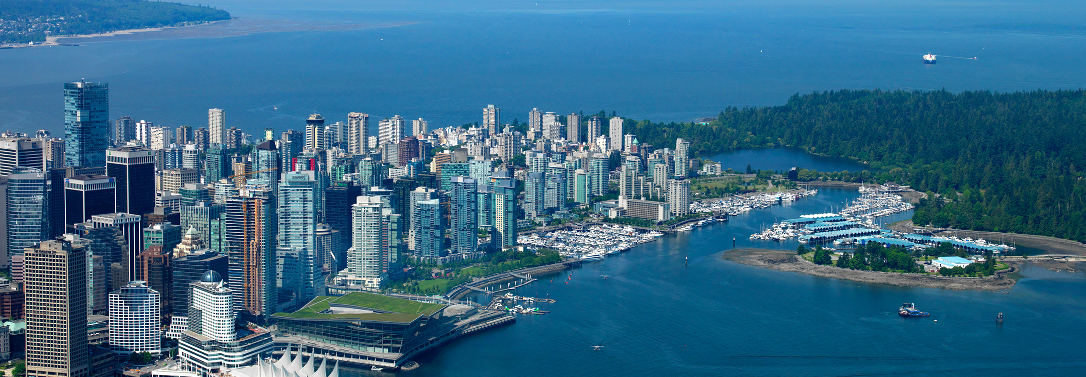 Aerial view of Vancouver