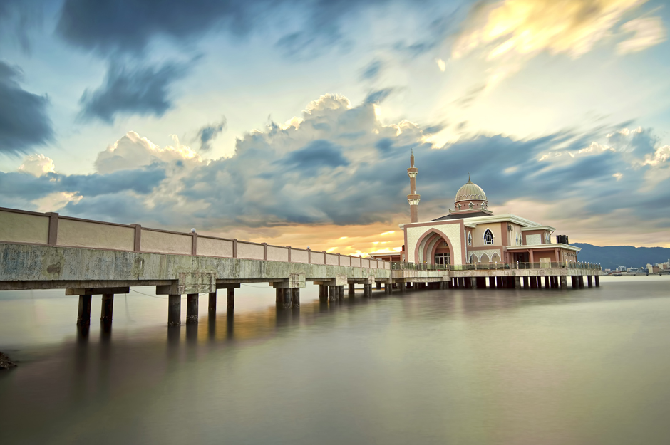penang floating mosque in malaysia