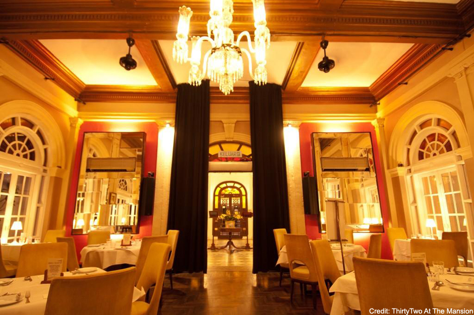 classy dining room at thirty two at the mansion