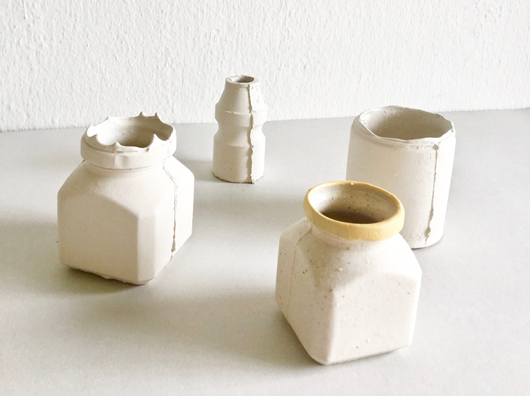 the supermarket experience ceramic pots by artist chloe tan