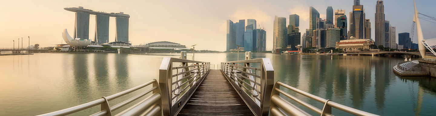 view of singapore skyline