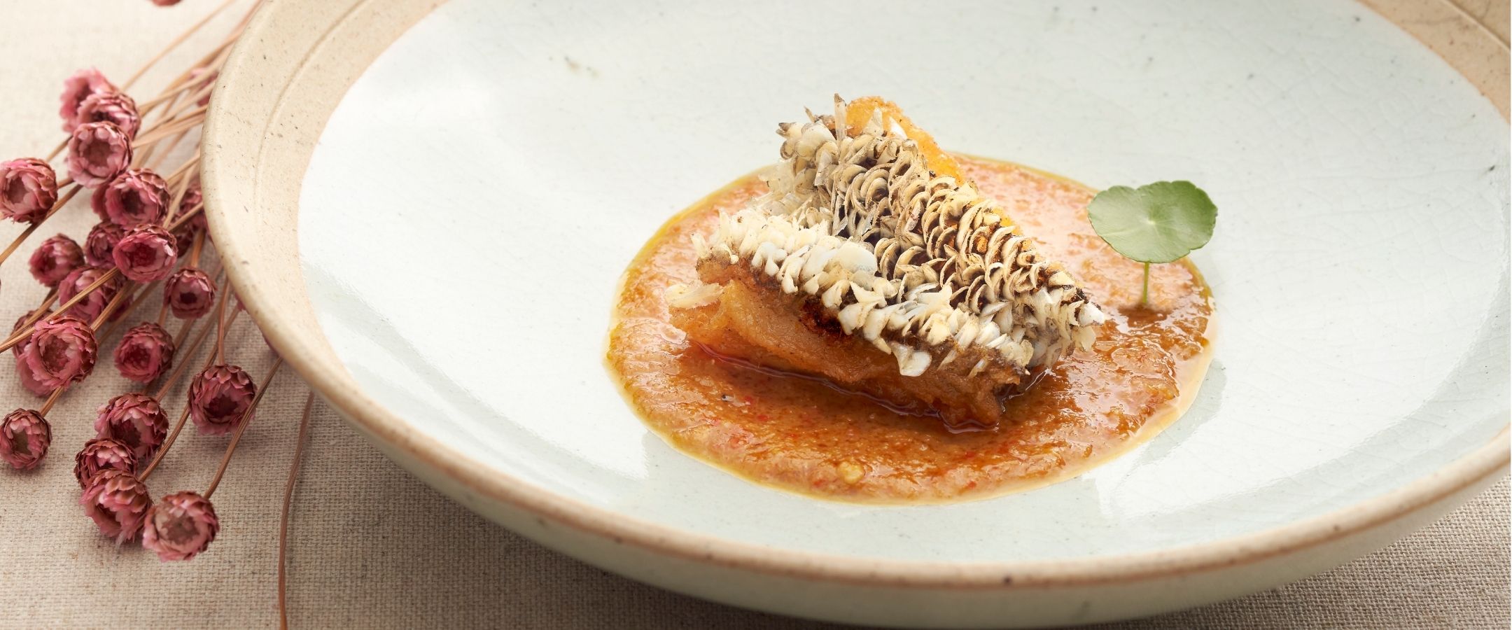 Crispy Scales Fillet of Marble Goby in Spicy Pineapple Sauce