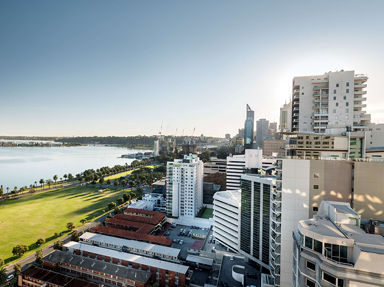 Pan Pacific Perth near Swan River