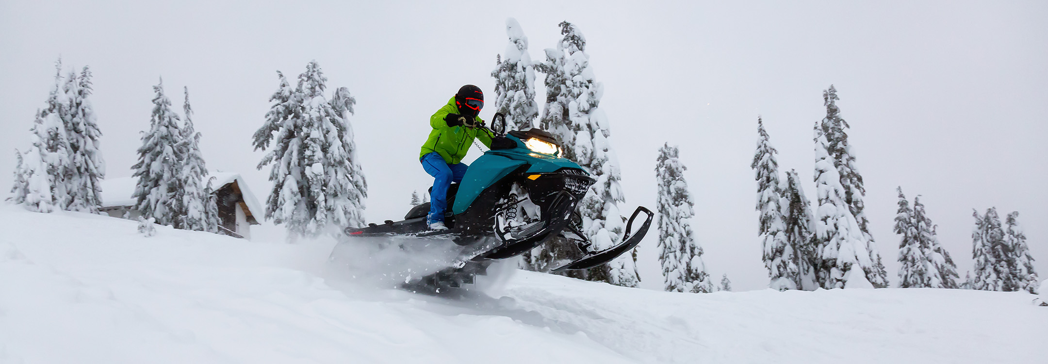 Snowmobile riding in Whistler
