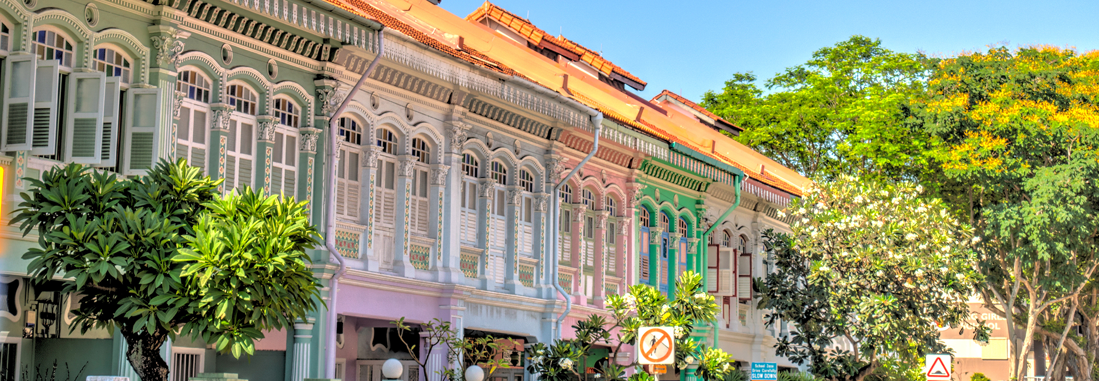 Colourful Peranakan houses in Joo Chiat