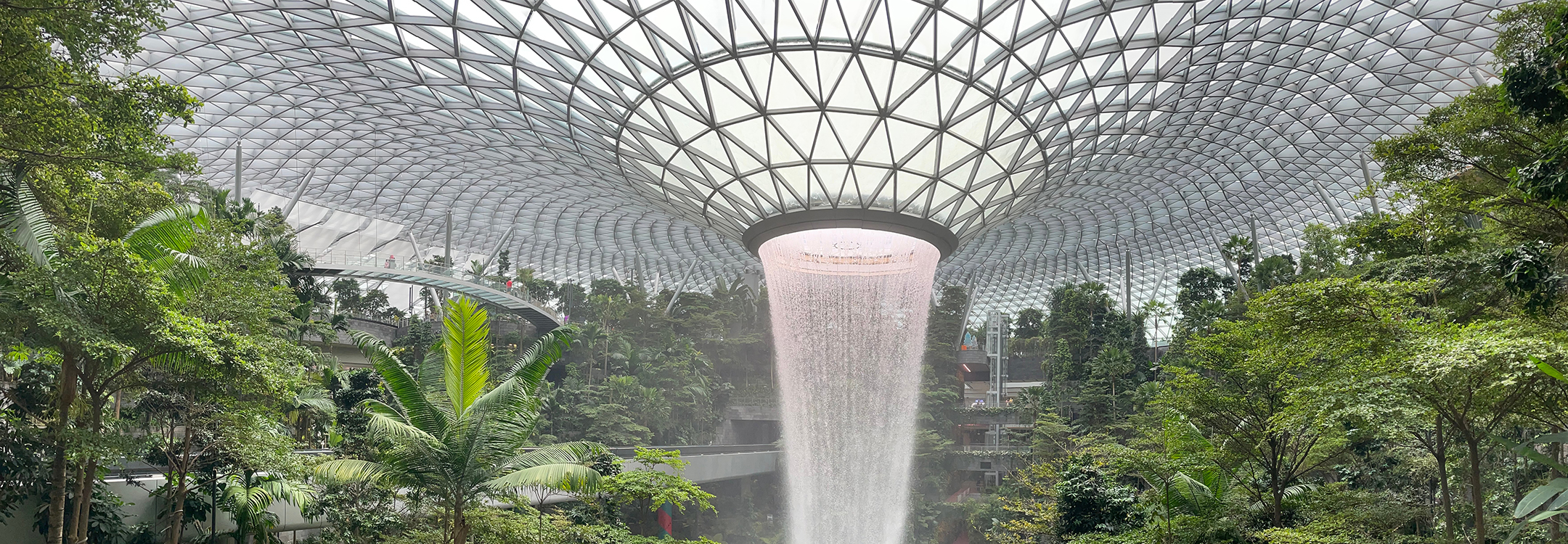  Indoor Waterfall at Jewel Changi Airport