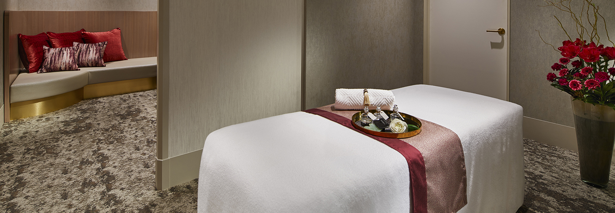 At the massage room of CARJU RAJAH
