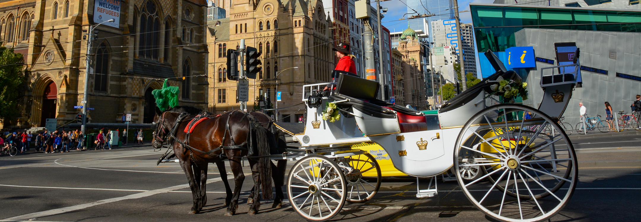horse carriage ride in melbourne city