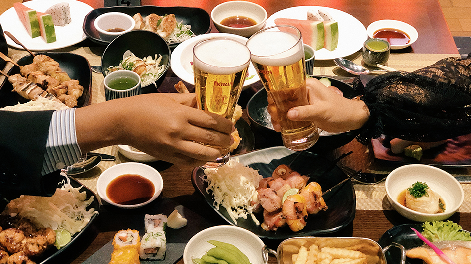豊富なお食事の選択肢