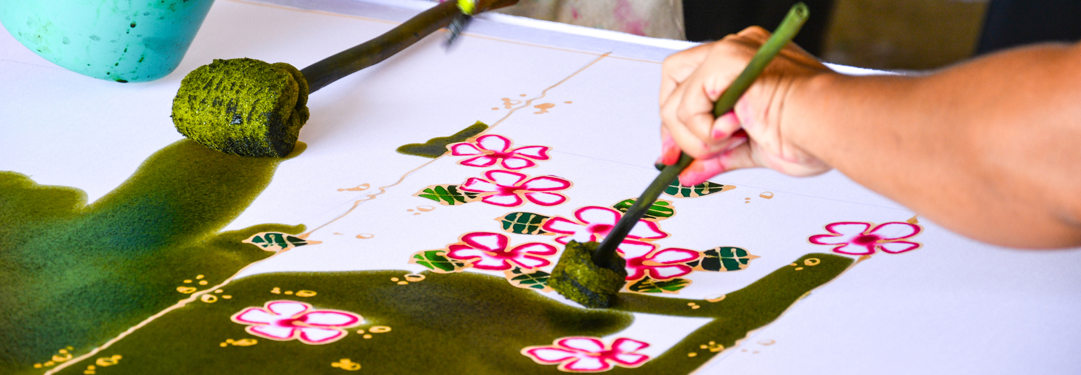 Making batik prints