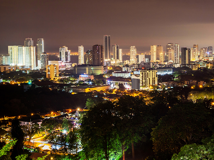George Town at night