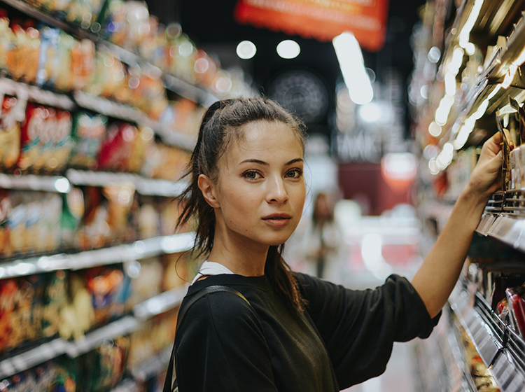 woman supermarket