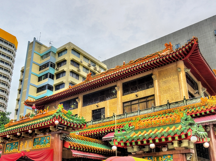 exterior shot of Kwan Im Thong Hood Cho Temple