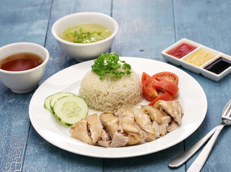 A plate of Chicken Rice