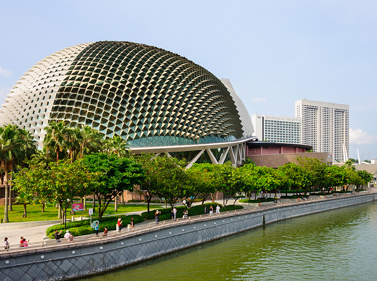 exterior of the Esplanade