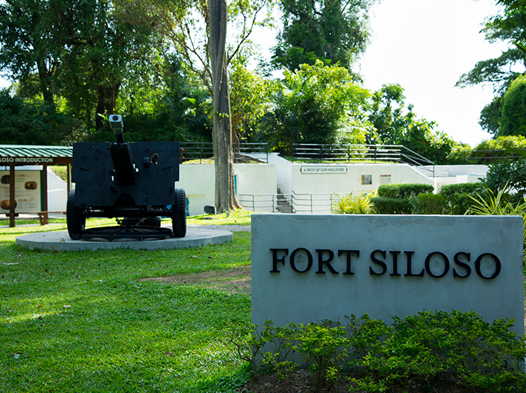  A cannon on display at Fort Siloso 