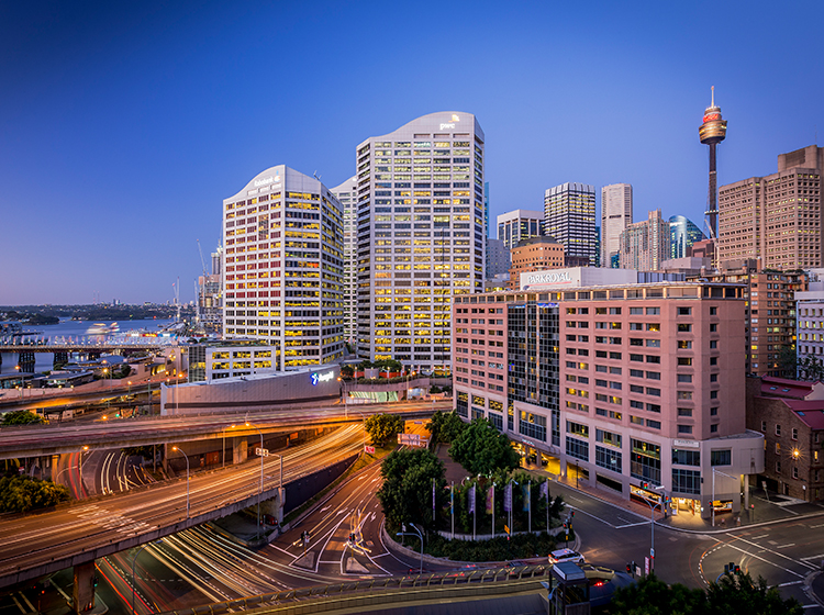 Exterior of PARKROYAL Darling Harbour, Sydney
